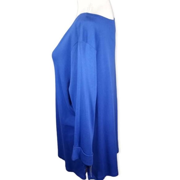 KAREN SCOTT ROYAL BLUE PULLOVER SZ.1X NWT - Picture 2 of 6